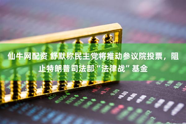 仙牛网配资 舒默称民主党将推动参议院投票，阻止特朗普司法部“法律战”基金